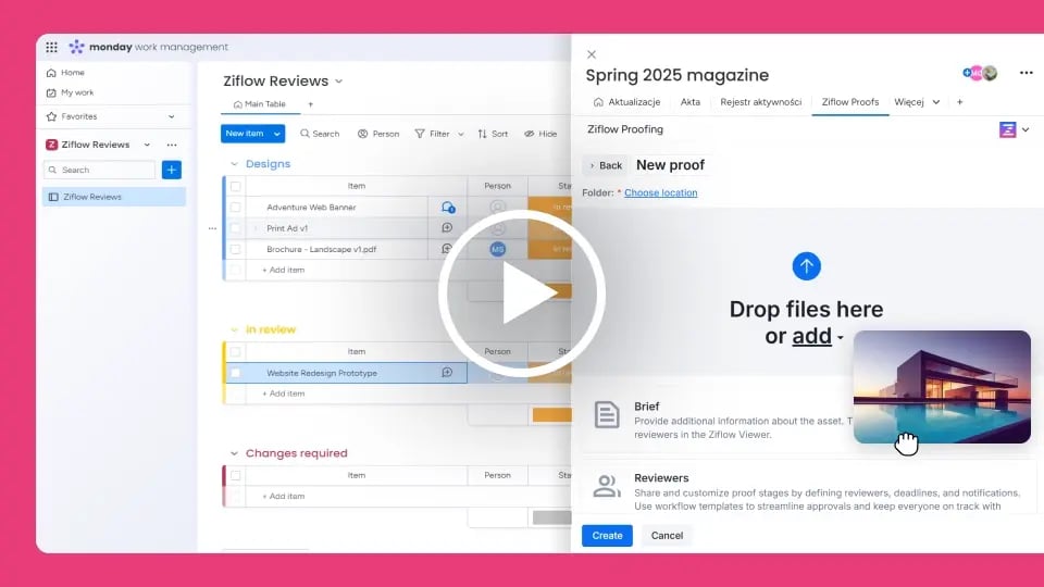 2 How to create a proof in Ziflow from a monday.com item