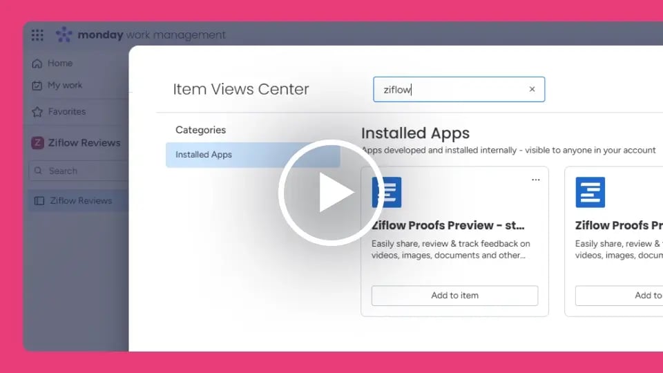 5 How to set up the Ziflow and monday.com integration  (Admin walk-through)