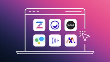 6 top client feedback tools to streamline your workflow blog post thumbnail - laptop with tools icons