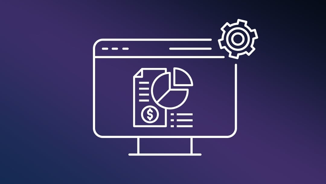 A guide to marketing compliance for financial services Key regulations and practices - desktop and cog wheel icons