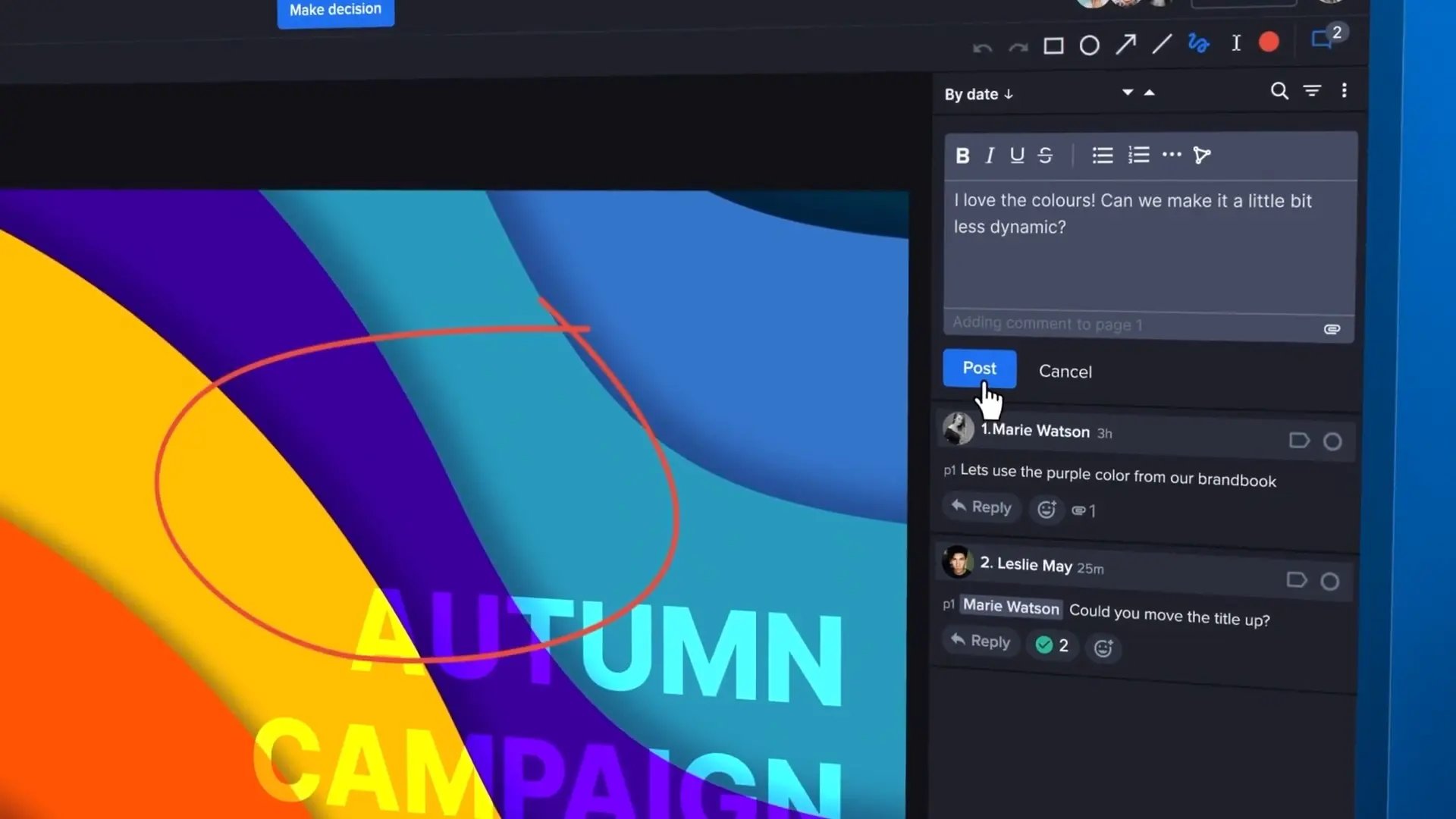 Accurate markup and annotation tools 
