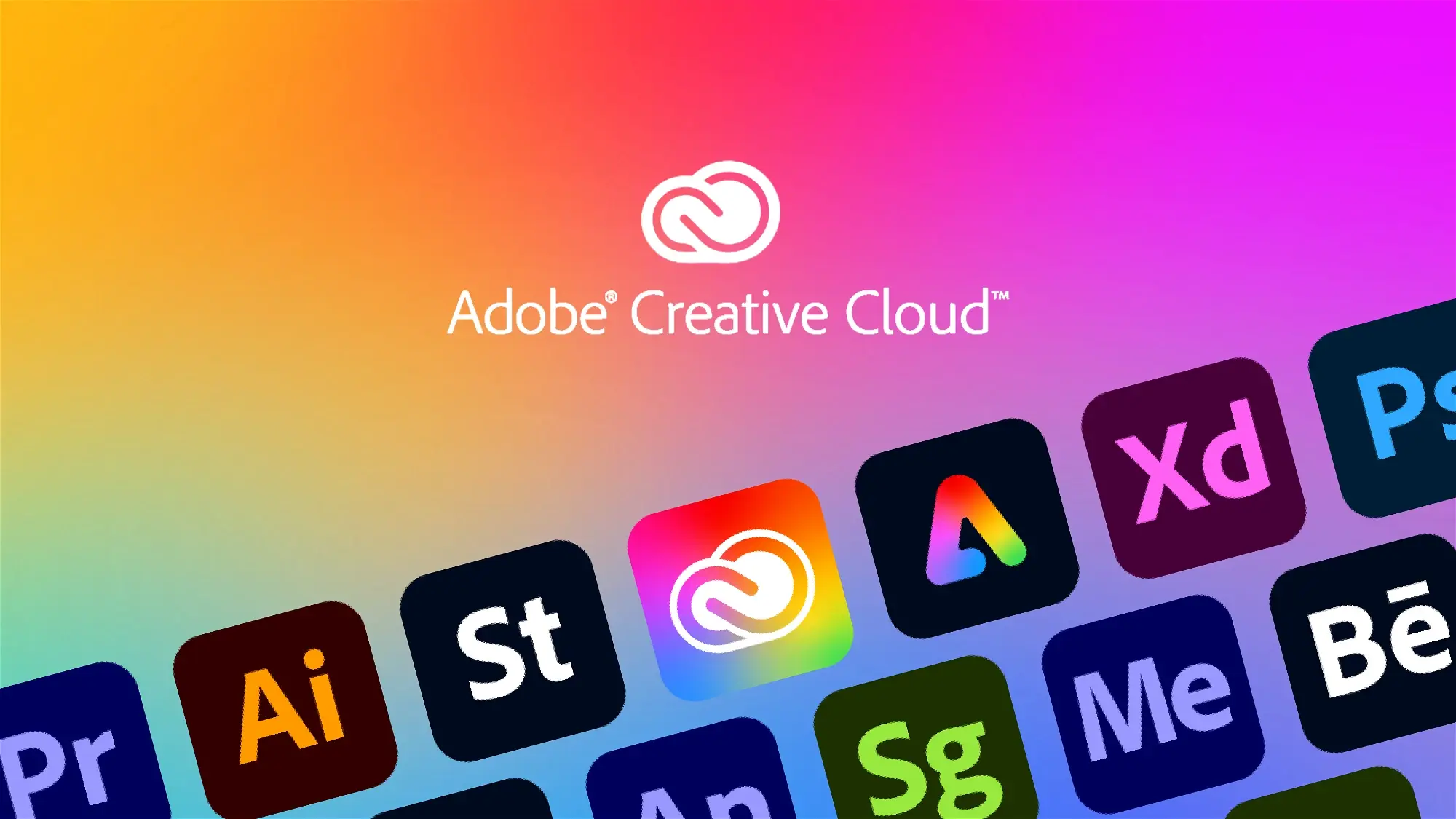 Adobe Creative Cloud icons list