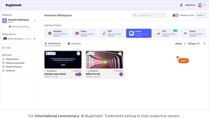 BUGSmash tool for easy annotation on websites and apps