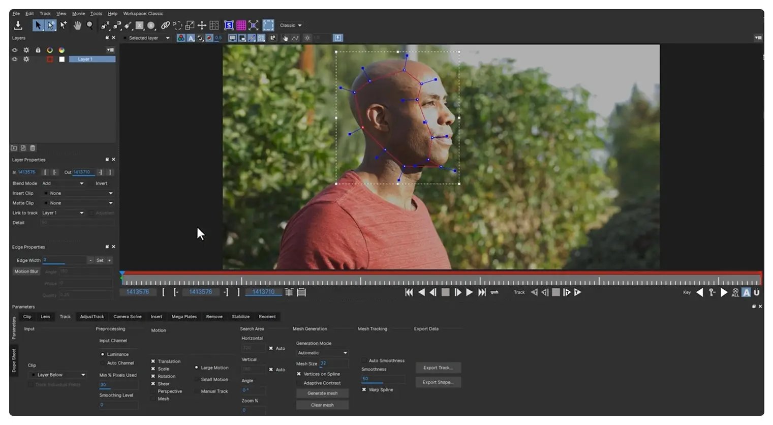 Boris FX Mocha leading plugin for Adobe Premiere Pro with planar tracking and masking technology