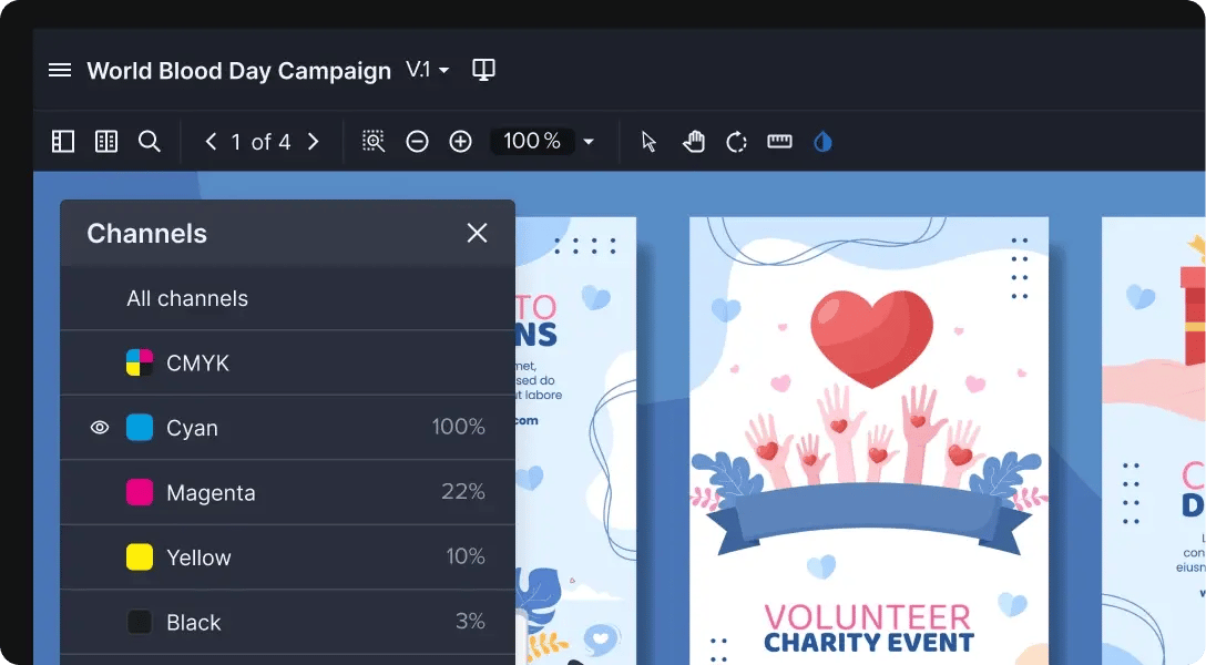 Brand consistency and accuracy - color separation and annotation tools in Ziflow-1