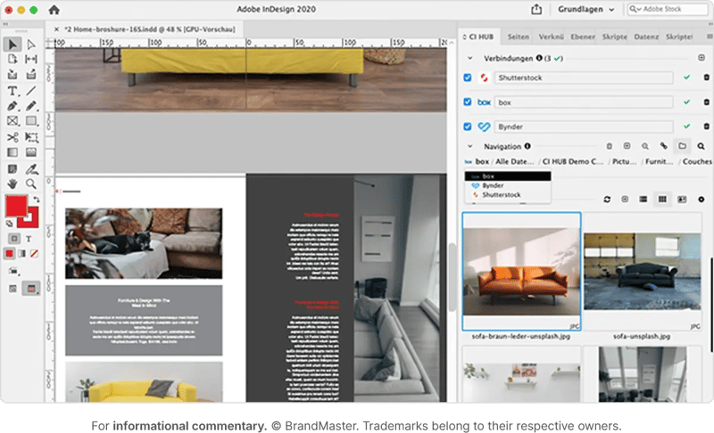 BrandMaster offers online brand management tools to access their assets