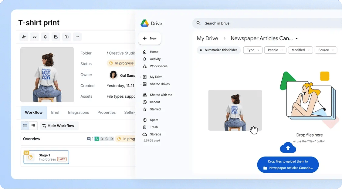 Create proofs directly from Google Drive with Ziflow integration-2-1