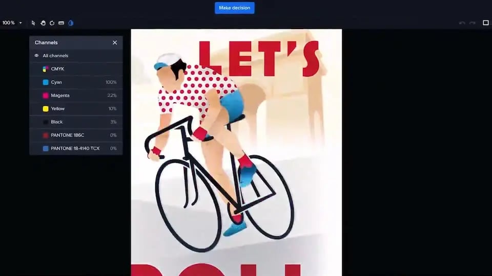 Ensure color precision with Ziflow color analysis CMYK tool and Pantone spot colors check