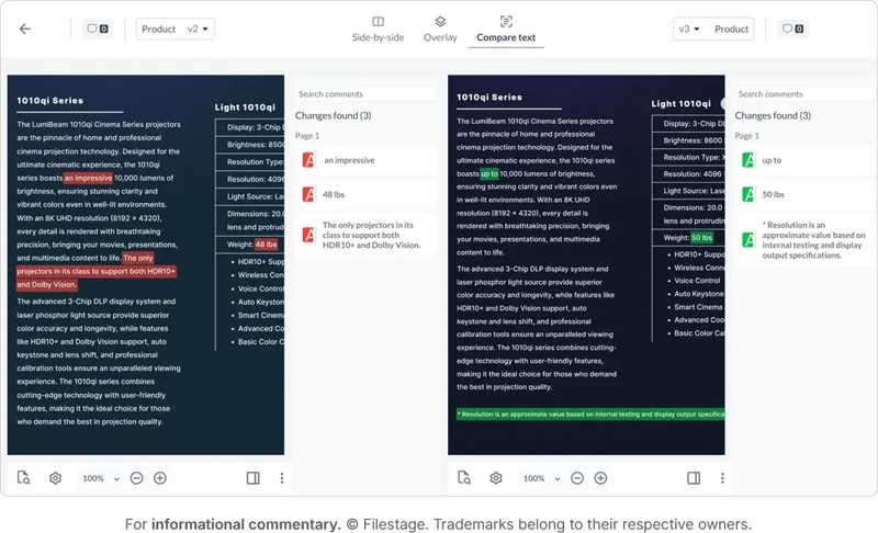 Filestage Multi-asset video review and approval software