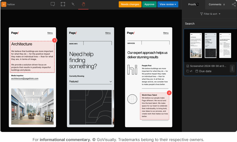 GoVisually role-based permissions app for reviewing content
