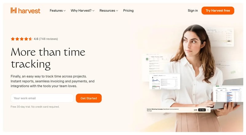 Harvest time tracking and invoicing tool for integration with Basecamp