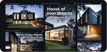 House of your dreams creative real-estate assets in a Ziflow proof viewer gallery view