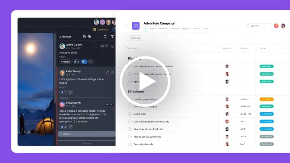 How to review a proof in Ziflow from Asana
