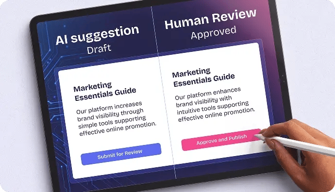 Human verified outputs