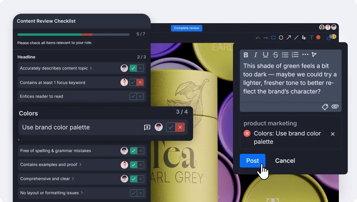 Introducing Ziflow checklists - clearer, more consistent and creative reviews feature