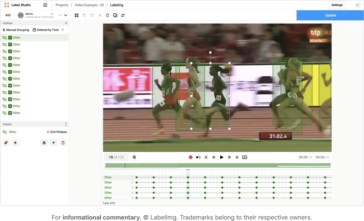 Labellmg is annotation tool for object detection tasks requiring box annotations