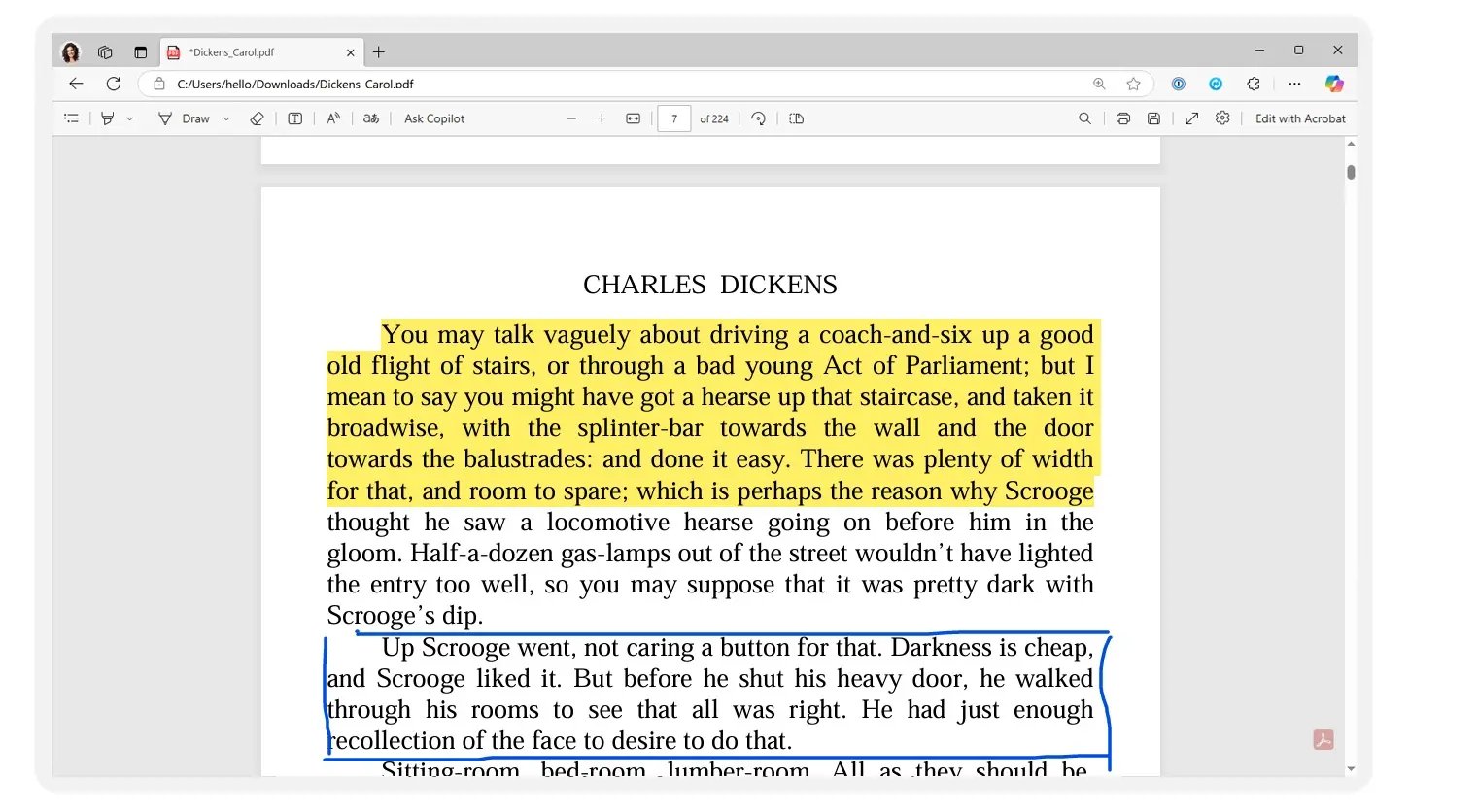 Microsoft Edge for Windows Users for PDF annotations tool