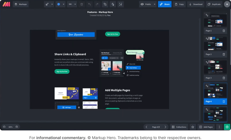 Online annotatiing tool markup hero with proof viewer displaying reviewed content