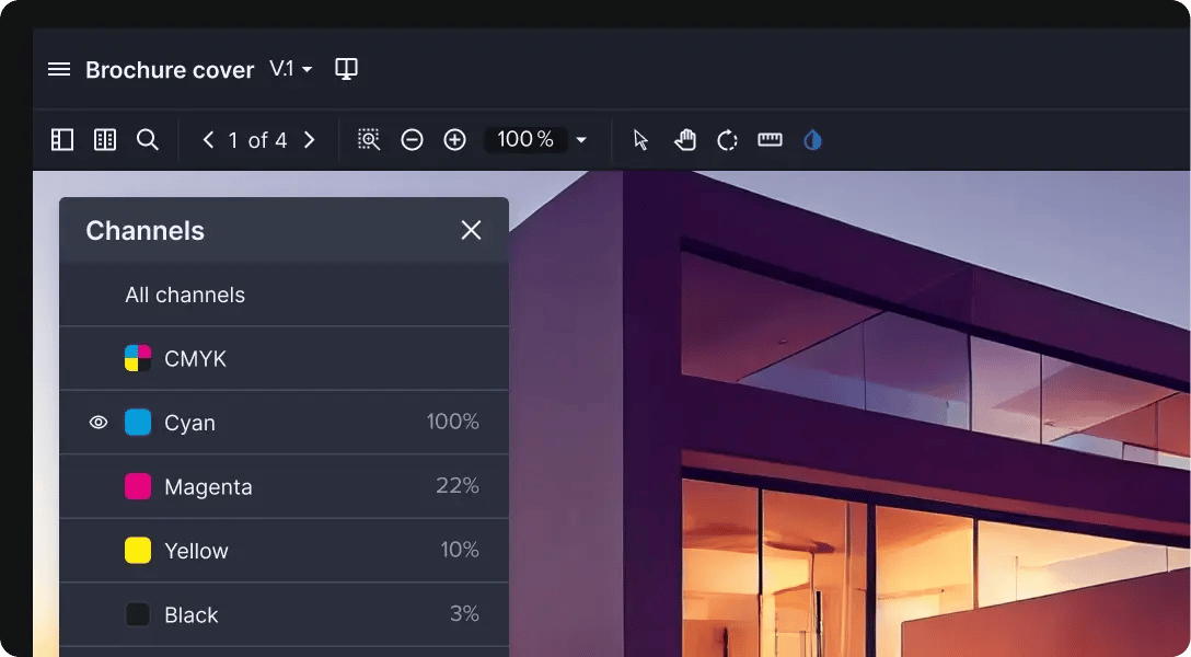 Protect your brand color with color selection tools in Ziflow