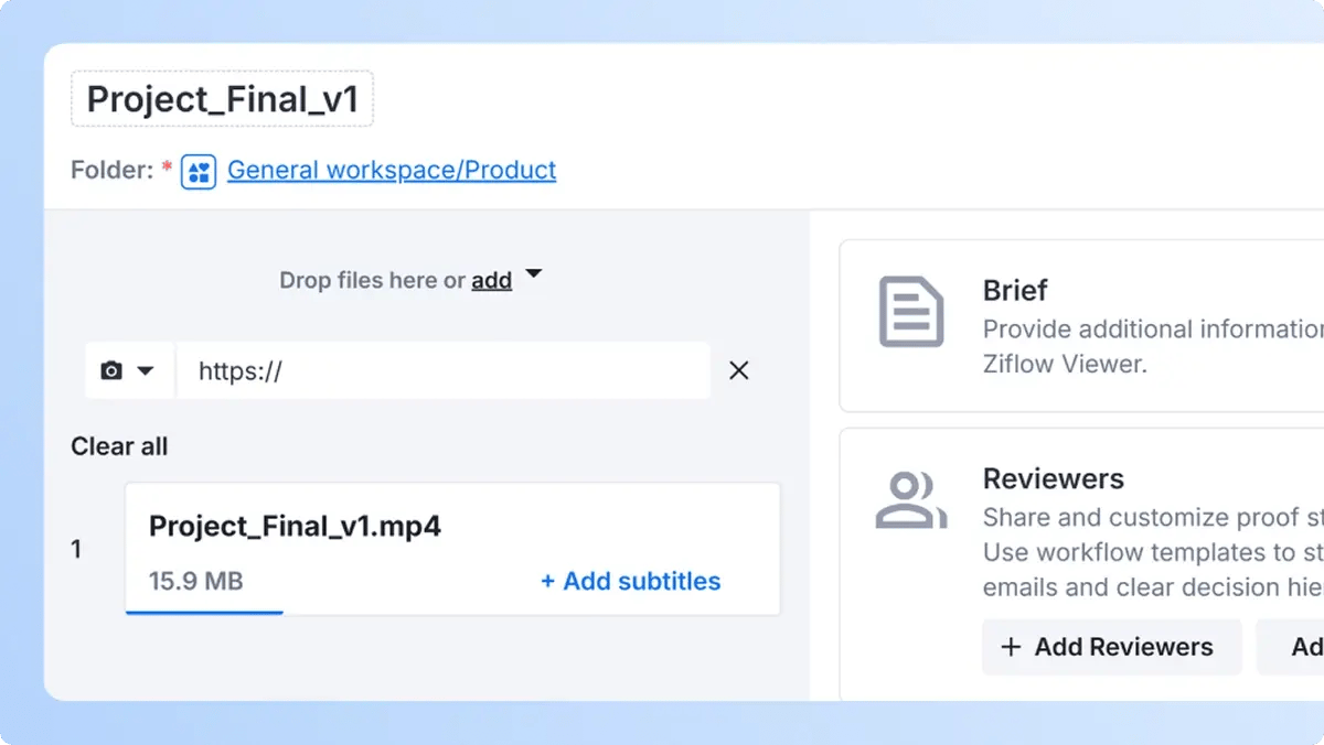 Rapid uploads and encoding - Project Final proof upload details