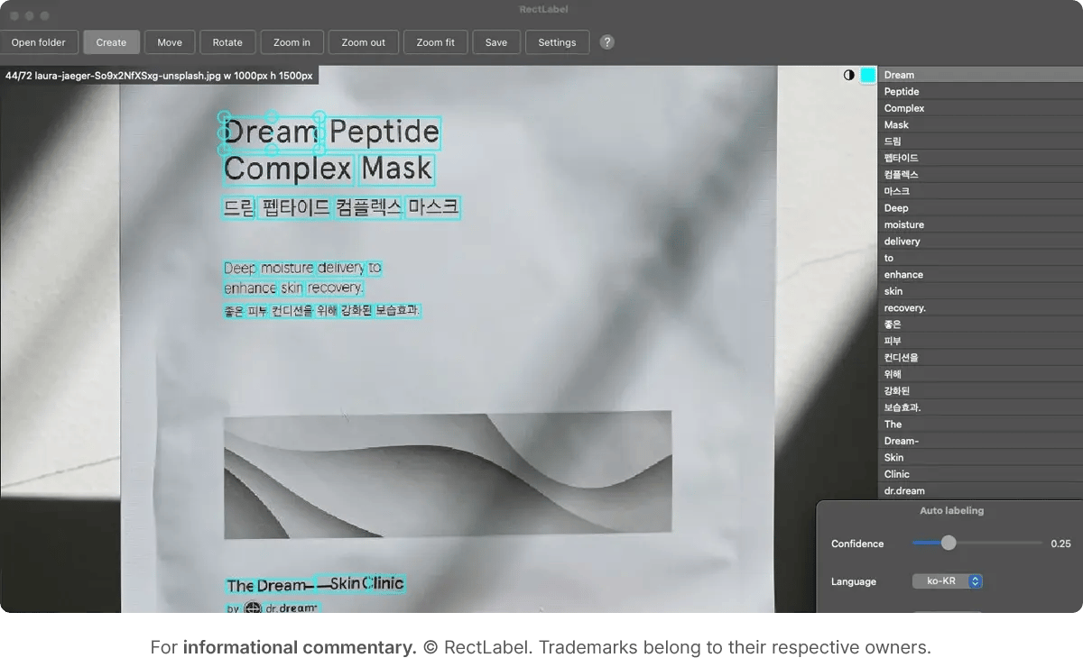 RectLabel software for individual mac users and small teams needing offline annotation