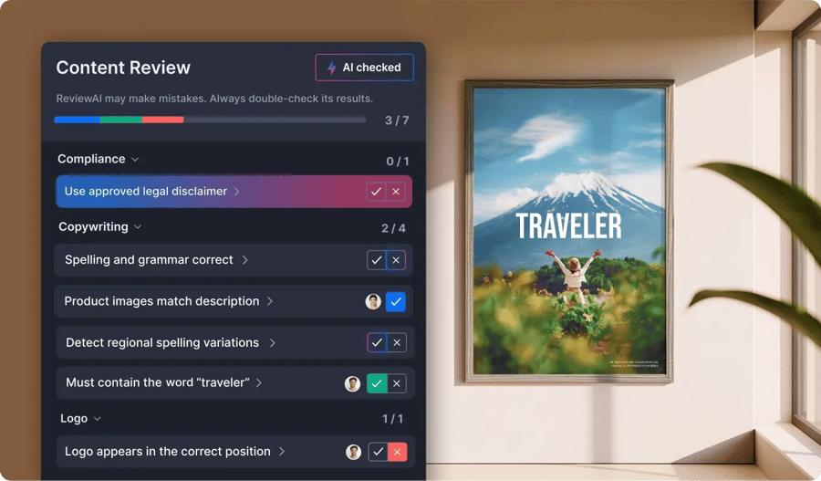 Review AI custom apparel checklist feature of Proof Viewer
