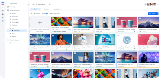 Scalable and adaptable platform, Ziflows main user dashboard with gallery view - Product Overview-1