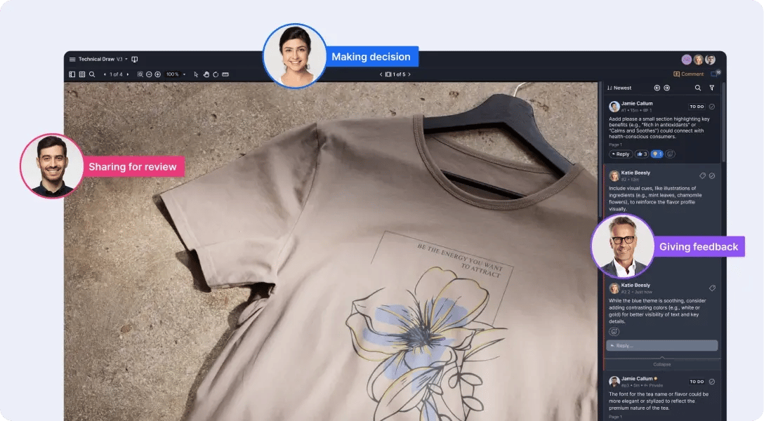 Seamless client collaboration for fashion industry in Ziflow proof viewer-1