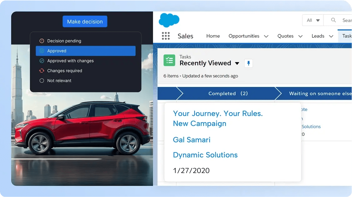 Speed up approvals and project progress with Salesforce and Ziflow integration