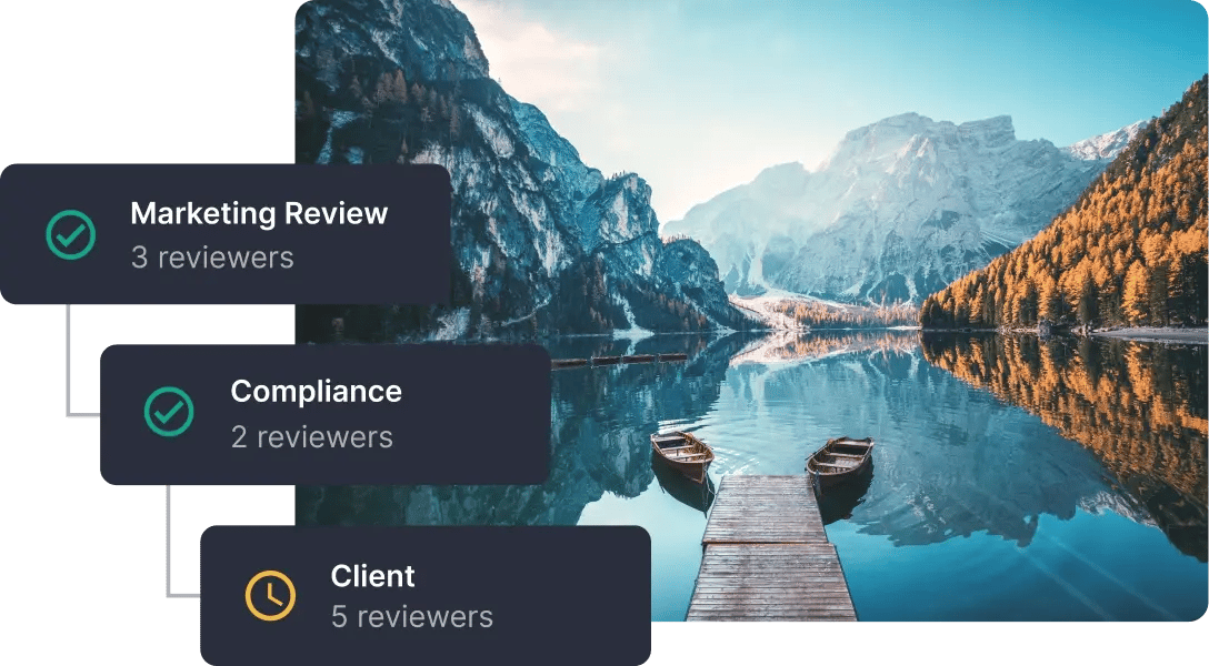 Streamline approvals of creative content in Ziflow lines chart visualization-1