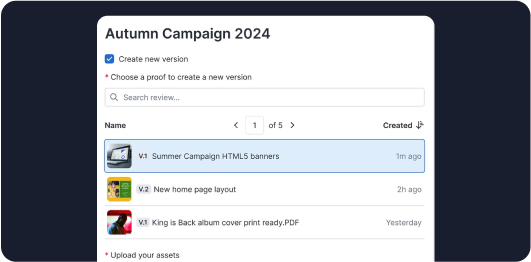 Use intake forms to formalize the creative submission process