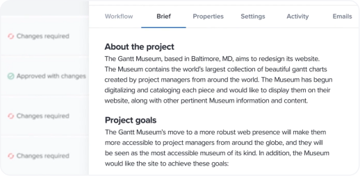 Web Design - Project continuity with attachments