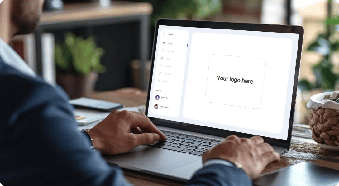 Whitelabeling capabilities with Ziflow integrations on a laptop