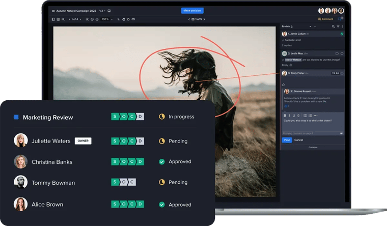 Ziflow workflow stages of online proofing process