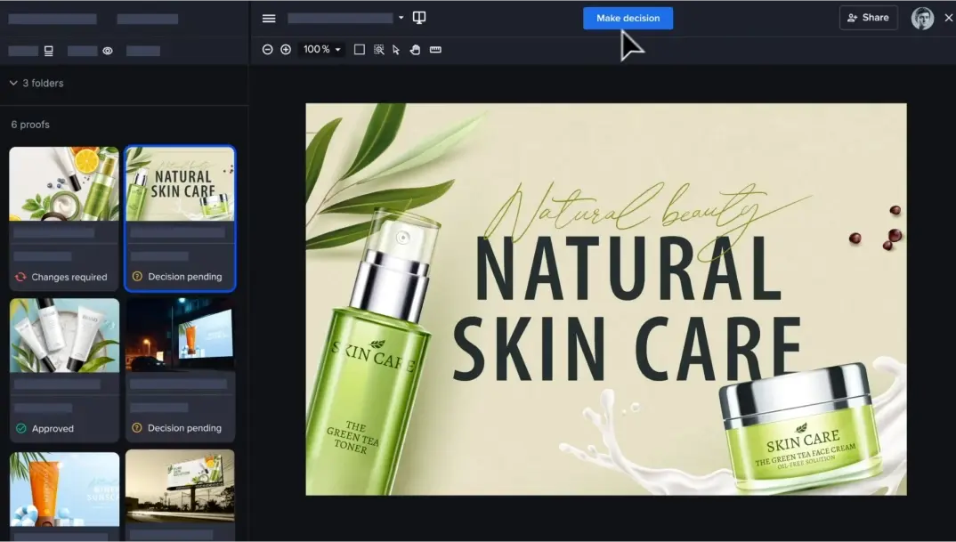 Enterprise - Campaign-level reviews with Ziflow gallery view layout