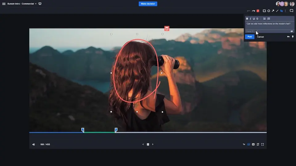 Review and markup Feedback with precision with Ziflow commenting and highlighting tools